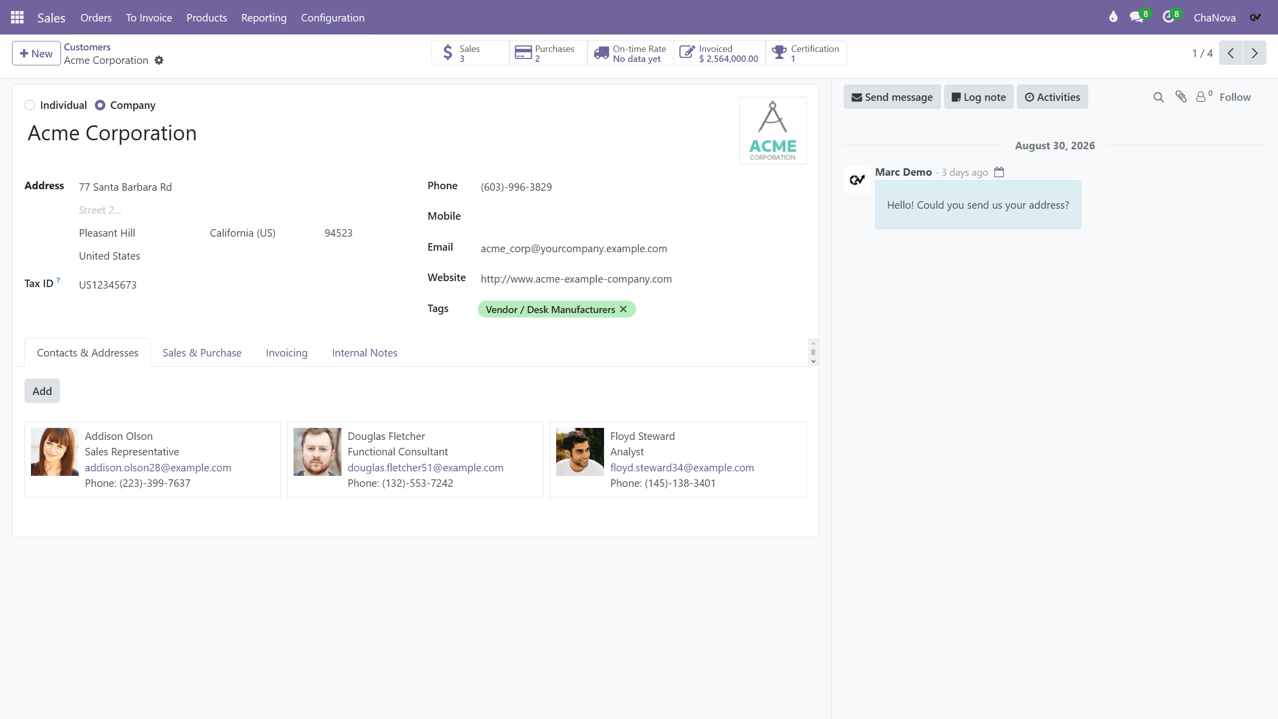 ChaNova Responsive Odoo UX screenshot 4